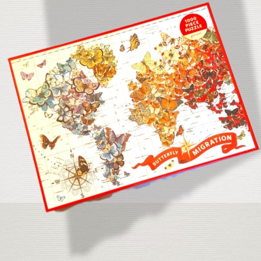 Galison,Puzzle, Butterfly migration. New in box.